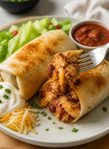 Köstliche Chimichangas, zubereitet im Air Fryer