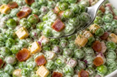 Erfrischender Oster-Erbsensalat mit Erbsen und frischen Kräutern