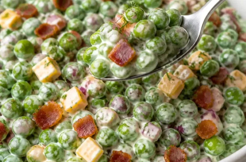 Erfrischender Oster-Erbsensalat mit Erbsen und frischen Kräutern