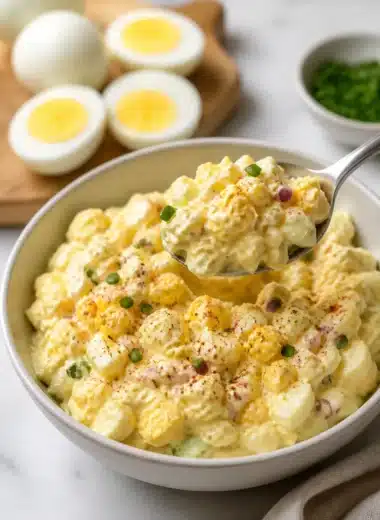 Leckeres Eiersalat-Rezept mit hartgekochten Eiern als Beilage.
