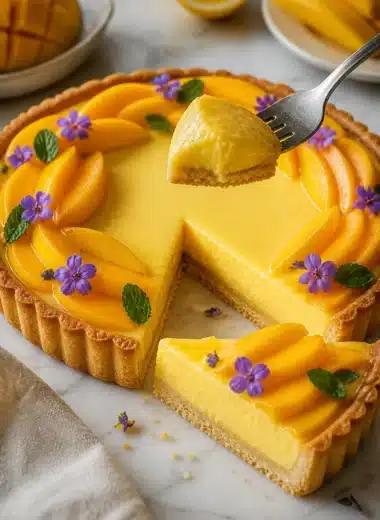 Köstlicher Mango Curd Tart – das ideale Dessert für Mango-Fans
