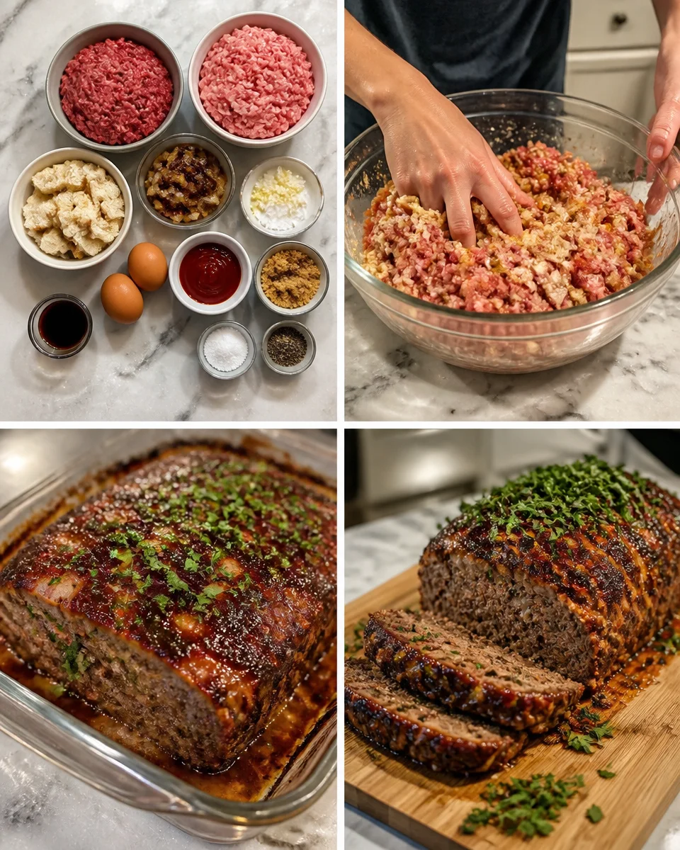 Traditional German Meatloaf (Hackbraten)