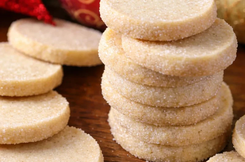 German Heidesand cookies - buttery brown butter shortbread cookies that melt in your mouth.