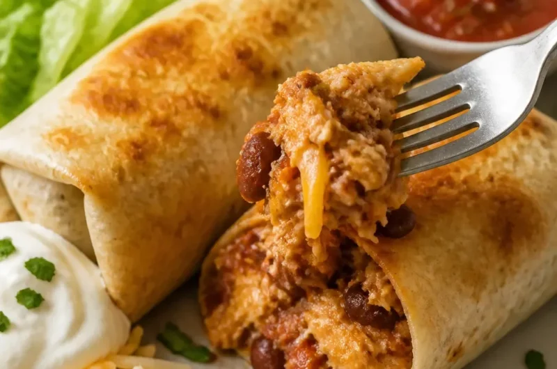 Köstliche Chimichangas, zubereitet im Air Fryer