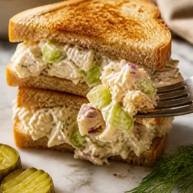Schnelle und cremige Canned Chicken Salad Sandwiches für die Familie