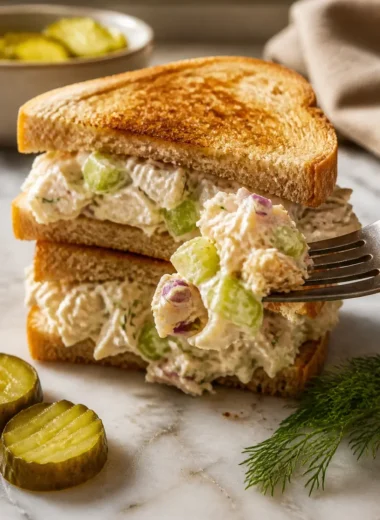 Schnelle und cremige Canned Chicken Salad Sandwiches für die Familie
