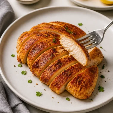 Air Fryer Chicken Breasts (in 10 minutes!) - Downshiftology 37 Saftige, knusprige Air Fryer Hähnchenbrust zubereitet in 10 Minuten.