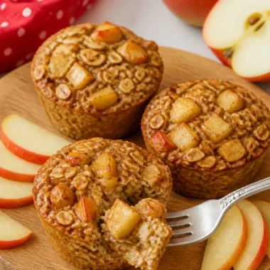 Apple Cinnamon Baked Oatmeal Cups 38 Apfel-Zimt Baked Oatmeal Cups für ein gesundes Frühstück