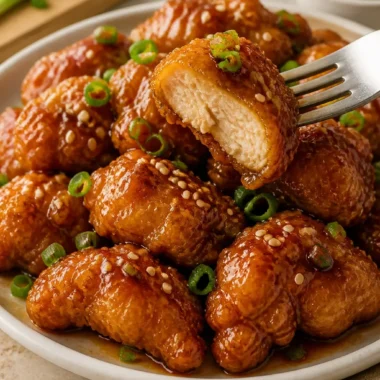 Crispy Chinese Honey Garlic Chicken 37 Knuspriges chinesisches Honig-Knoblauch-Hühnchen mit Gemüse