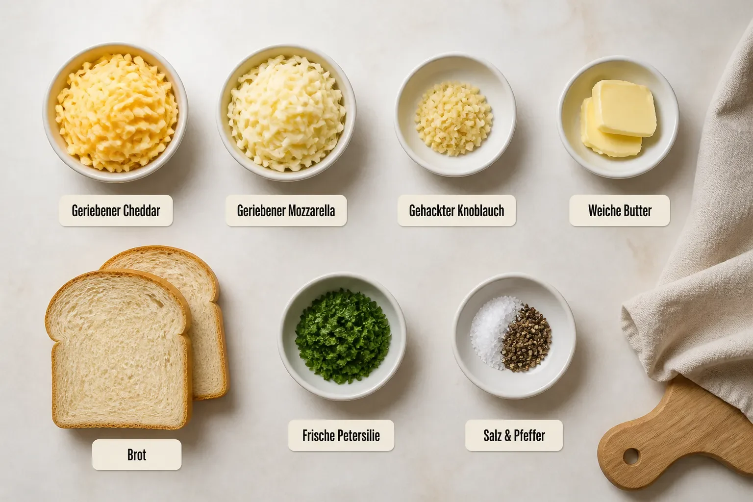 Crispy Garlic Grilled Cheese Melt