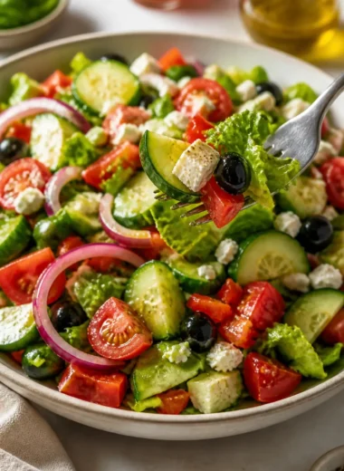 Klassischer Haus-Salat mit frischen Zutaten und ansprechender Präsentation