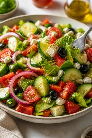 Klassischer Haus-Salat mit frischen Zutaten und ansprechender Präsentation