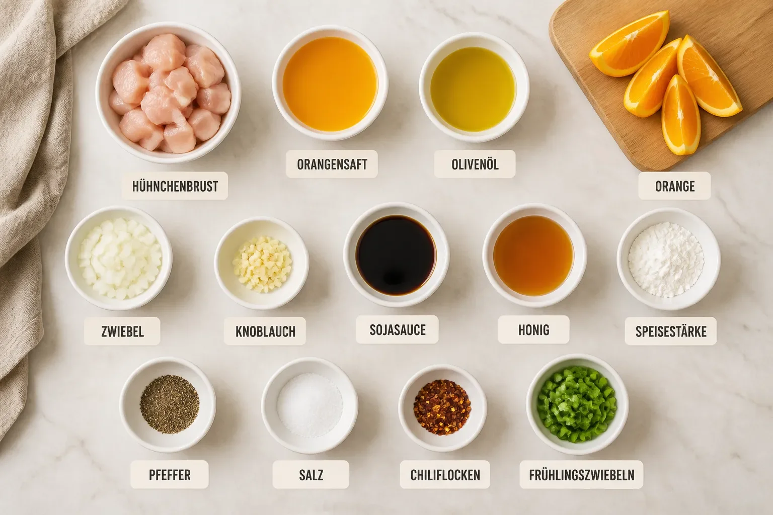 Einfache Orange-Hühnchen-Rezept