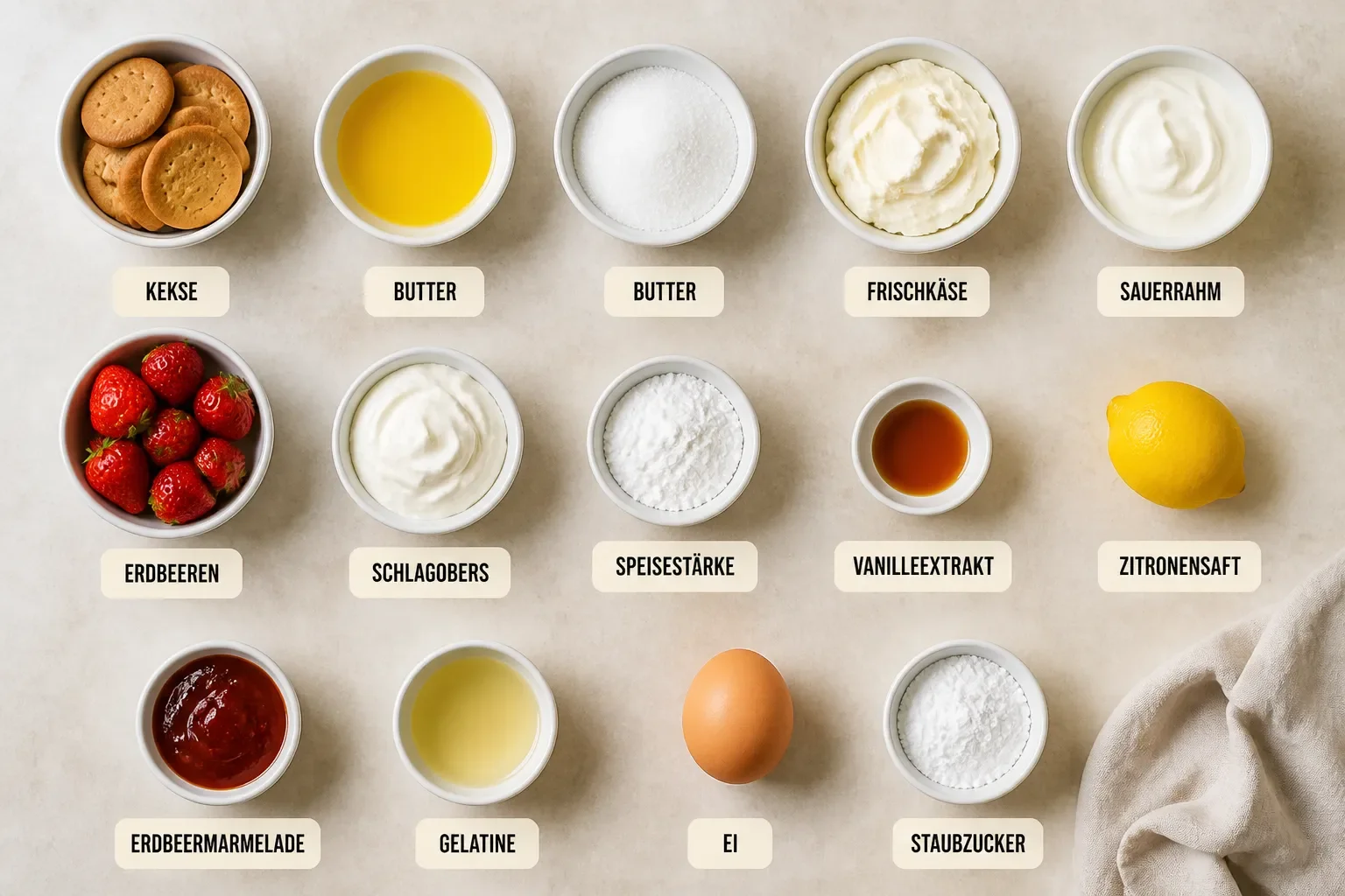 Erdbeer-Käsekuchen Rezept