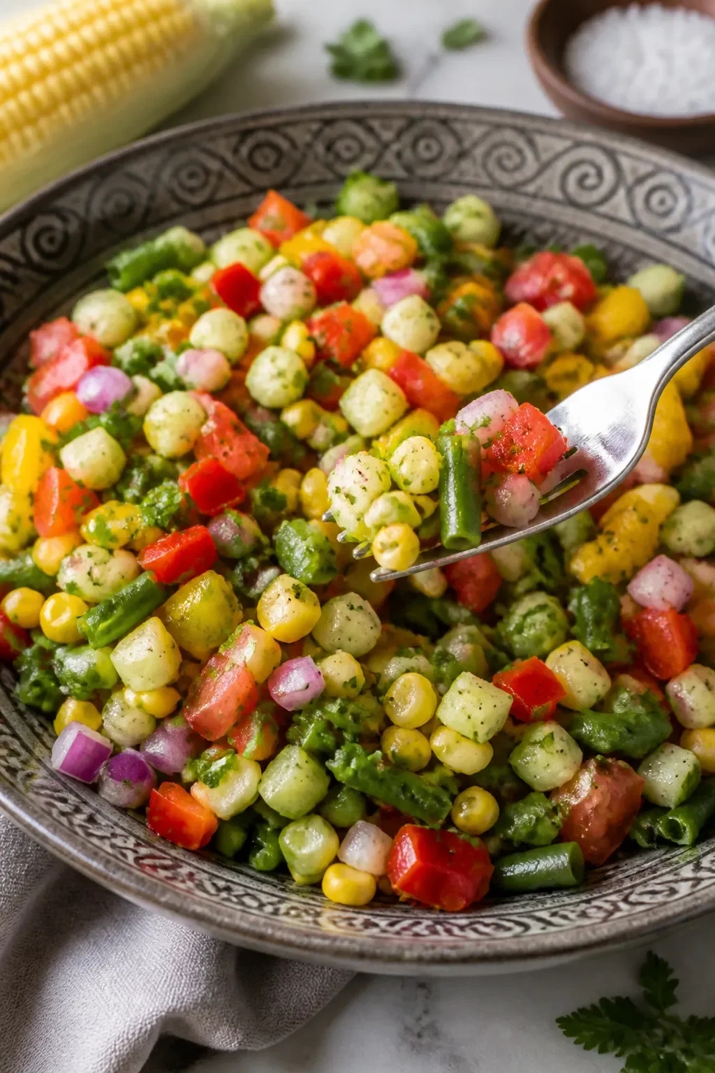 Frühling gehackter Salat
