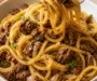 Garlic Butter Beef Pasta