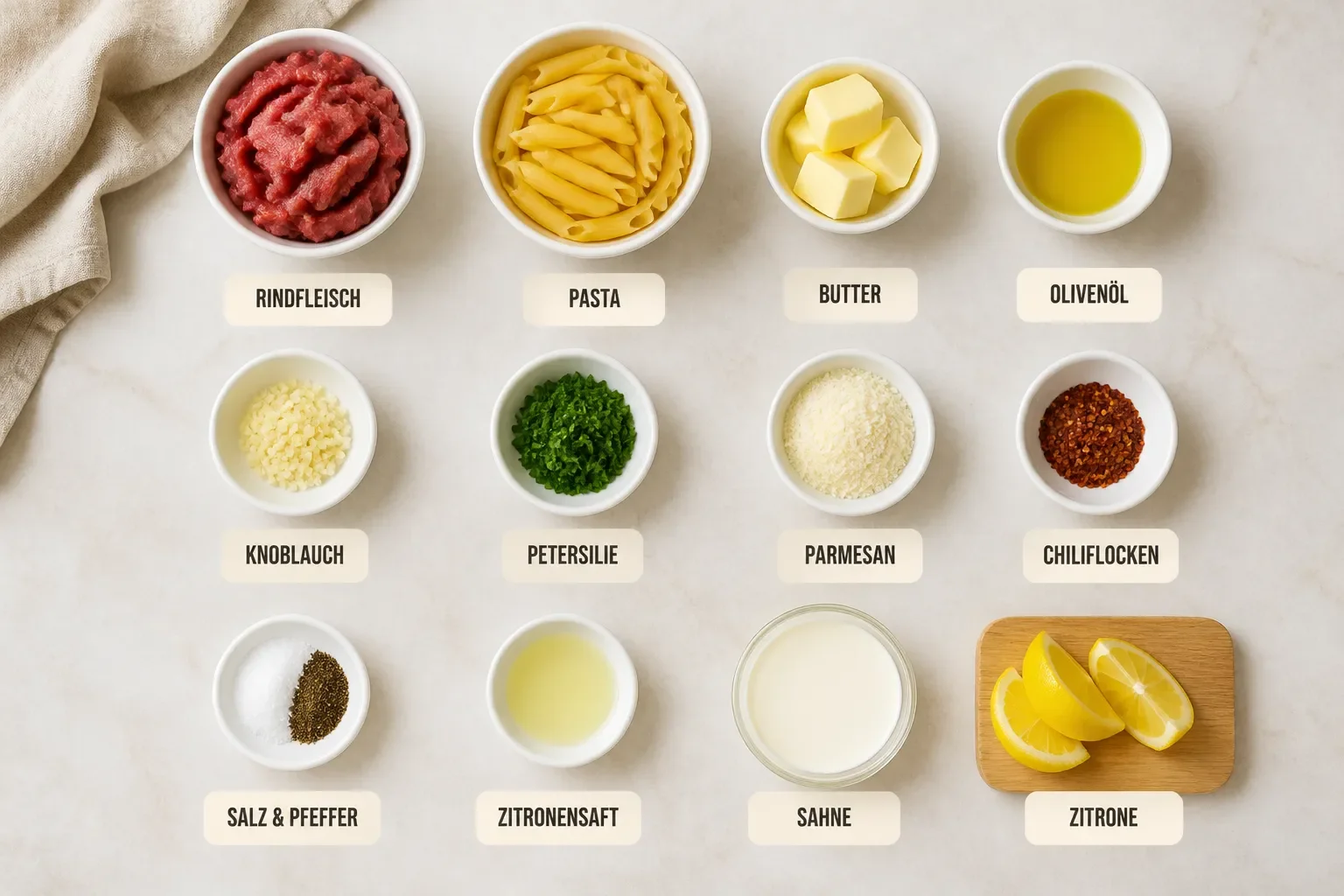 Garlic Butter Beef Pasta