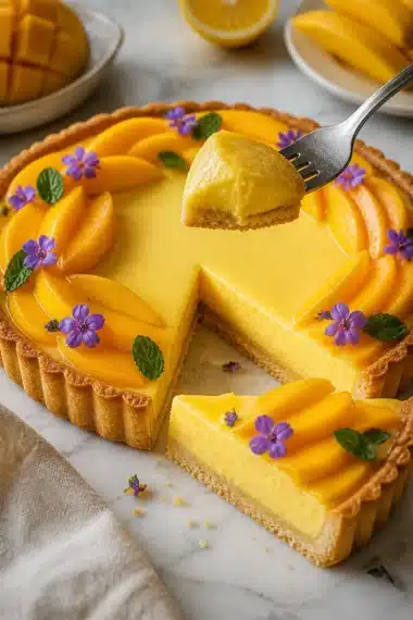 Köstlicher Mango Curd Tart – das ideale Dessert für Mango-Fans