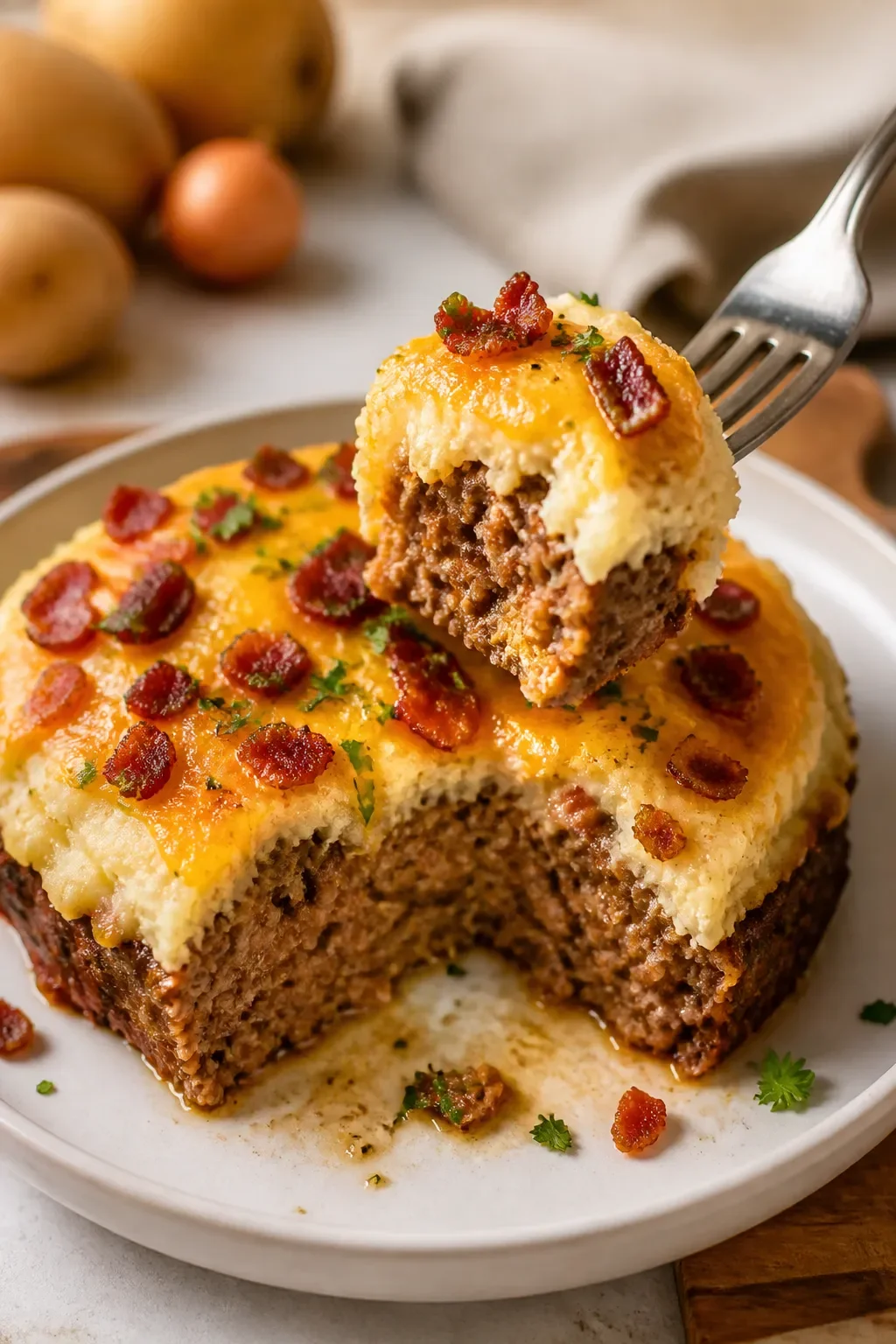Meatloaf with Mashed Potatoes and Cheese Recipe 32 Meatloaf with Mashed Potatoes and Cheese Recipe