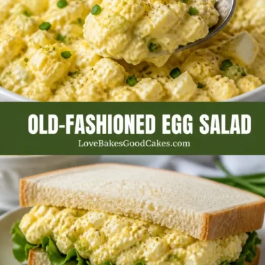 Old-Fashioned Egg Salad 37 Old-Fashioned Egg Salad auf einem Tisch serviert