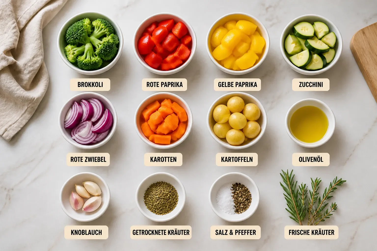 Seasonal Garlic & Herb Roasted Veggies