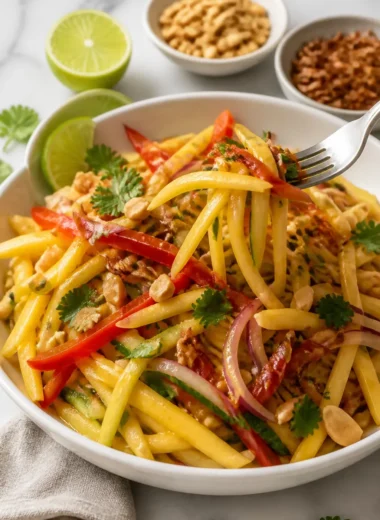 Leckerer Thai Mango Salad mit frischen Zutaten und exotischem Geschmack