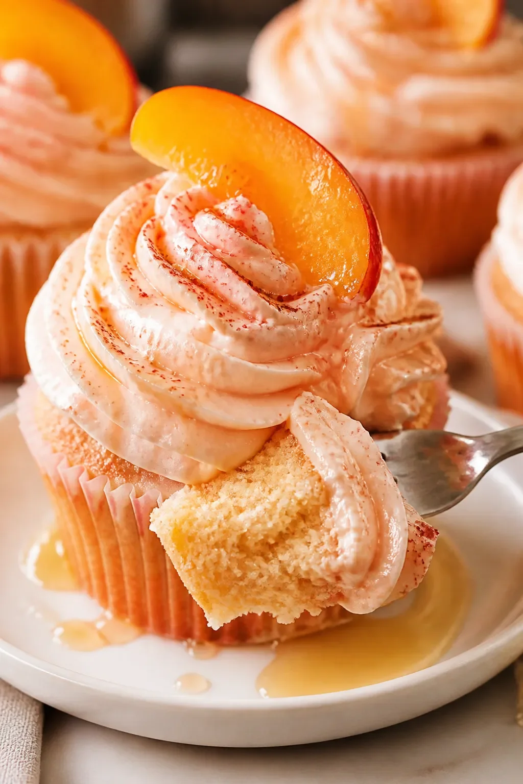 The Fizziest Peach Bellini Cupcakes Recipe for Sweet Sparkle